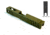 Gun Cuts Apprentice Slide for Glock 19, Optic Cut, Noveske Bazooka Green, GC-G19-APP-NBG-RMR