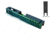 Gun Cuts Apprentice Slide for Glock 19, Optic Cut, Radioactive Green, GC-G19-APP-RGR-RMR