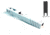 Gun Cuts Apprentice Slide for Glock 19, Optic Cut, Stormtooper White, GC-G19-APP-SWH-RMR