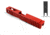 Gun Cuts Apprentice Slide for Glock 19, Optic Cut, USMC Red, GC-G19-APP-URE-RMR