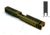 Gun Cuts Bulldog Slide for Glock 17, Optic Cut, Battleworn Gold, GC-G17-BUL-GOLBW-RMR
