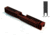 Gun Cuts Bulldog Slide for Glock 17, Optic Cut, Battleworn USMC Red, GC-G17-BUL-UREBW-RMR