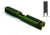 Gun Cuts Bulldog Slide for Glock 17, Optic Cut, Battleworn Zombie Green, GC-G17-BUL-ZGRBW-RMR
