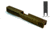Gun Cuts Bulldog Slide for Glock 17, Optic Cut, Burnt Bronze, GC-G17-BUL-BBR-RMR