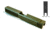 Gun Cuts Bulldog Slide for Glock 17, Optic Cut, Noveske Bazooka Green, GC-G17-BUL-NBG-RMR