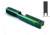 Gun Cuts Bulldog Slide for Glock 19, Optic Cut, Radioactive Green, GC-G19-BUL-RGR-RMR