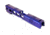 Gun Cuts Cyberpunk for Sig Sauer P320 Full Size/M17, No Optic Cut, Arctic Laser Blue, GC-P320F-CYB-ALS-NO