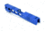 Gun Cuts Cyberpunk for Sig Sauer P320 Full Size/M17, No Optic Cut, NRA Blue, GC-P320F-CYB-NBL-NO