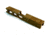 Gun Cuts Cyberpunk Slide for Glock 19, No Optic Cut, Coyote Tan, GC-G19-CYB-CTA-NO