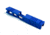 Gun Cuts Cyberpunk Slide for Glock 19, No Optic Cut, NRA Blue, GC-G19-CYB-NBL-NO