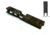 Gun Cuts Cyberpunk Slide for Glock 19, Optic Cut, Midnight Bronze, GC-G19-CYB-MBR-RMR