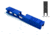 Gun Cuts Cyberpunk Slide for Glock 19, Optic Cut, NRA Blue, GC-G19-CYB-NBL-RMR