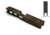 Gun Cuts Cyberpunk Slide for Glock 19, Optic Cut, Smoked Bronze, GC-G19-CYB-SBR-RMR