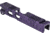Gun Cuts Cyberpunk Slide for Glock 43/43X, No Optic Cut, Royal Purple, GC-G43-CYB-RPR-NO