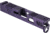 Gun Cuts Cyberpunk Slide for Glock 43/43X, No Optic Cut, Royal Purple, GC-G43-CYB-RPR-NO