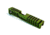 Gun Cuts Juggernaut Slide for Glock 26, No Optic Cut, Battleworn Zombie Green, GC-G26-JUG-ZGRBW-NO