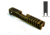 Gun Cuts Juggernaut Slide for Glock 26, Optic Cut, Battleworn Gold, GC-G26-JUG-GOLBW-RMR