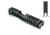 Gun Cuts Juggernaut Slide for Glock 26, Optic Cut, Battleworn Silver, GC-G26-JUG-CSIBW-RMR