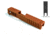 Gun Cuts Juggernaut Slide for Glock 26, Optic Cut, Copper, GC-G26-JUG-COP-RMR