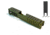 Gun Cuts Juggernaut Slide for Glock 26, Optic Cut, Leprechaun Gold, GC-G26-JUG-LGO-RMR
