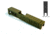 Gun Cuts Juggernaut Slide for Glock 26, Optic Cut, Noveske Bazooka Green, GC-G26-JUG-NBG-RMR