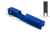 Gun Cuts Juggernaut Slide for Glock 26, Optic Cut, NRA Blue, GC-G26-JUG-NBL-RMR