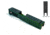 Gun Cuts Juggernaut Slide for Glock 26, Optic Cut, Radioactive Green, GC-G26-JUG-RGR-RMR