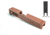 Gun Cuts Juggernaut Slide for Glock 26, Optic Cut, Rose Gold, GC-G26-JUG-RGO-RMR