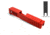 Gun Cuts Juggernaut Slide for Glock 26, Optic Cut, USMC Red, GC-G26-JUG-URE-RMR