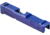 Gun Cuts Raider Slide for Glock 26, Optic Cut, Arctic Laser Blue, GC-G26-RAI-ALS-RMR