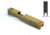 Gun Cuts Raider Slide for Glock 26, Optic Cut, Desert Sand, GC-G26-RAI-DSA-RMR