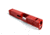 Gun Cuts Raider Slide for Glock 26, Optic Cut, USMC Red, GC-G26-RAI-URE-RMR