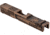 Gun Cuts Shift Slide for Glock 19, Optic Cut, Battleworn Copper, GC-G19-SHF-COPBW-RMR