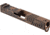 Gun Cuts Shift Slide for Glock 19, Optic Cut, Battleworn Copper, GC-G19-SHF-COPBW-RMR