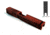 Gun Cuts Shift Slide for Glock 19, Optic Cut, Battleworn USMC Red, GC-G19-SHF-UREBW-RMR
