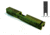Gun Cuts Shift Slide for Glock 19, Optic Cut, Battleworn Zombie Green, GC-G19-SHF-ZGRBW-RMR