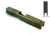 Gun Cuts Shift Slide for Glock 19, Optic Cut, Noveske Bazooka Green, GC-G19-SHF-NBG-RMR