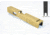 Gun Cuts Viper Slide for Glock 19, Optic Cut, Gold, GC-G19-VIP-GOL-RMR