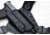 GunfightersINC Kenai Light Bearing Chest Holster, Glock 19,45 Tlr-7A, Black/Black, Black Harness, Left Hand, KN-LB-Glock19-TLR7A-00000072