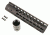 GUNTEC USA 10in Ultra Lightweight Thin Key Mod Free Floating Handguard w/Monolithic Top Rail,Black GT-10JK