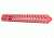 GUNTEC USA 15in Trident Series Ultra Lightweight Thin Key Mod Free Floating Handguard, Red GT-15JK-TRIDENT-RED