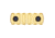 Guntec USA 2.25 Removable M-LOK Accessory Rail, Anodized Gold, MLK-RAIL-225-GOLD