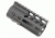 GUNTEC USA 4in Ultra Lightweight Thin M-Lok Free Floating Handguard w/Monolithic Top Rail,Black GT-4MLK