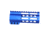 Guntec USA 5 AIR-LOK Series M-LOK Compression Free Floating Handguard w/ Monolithic Top Rail, Anodized Blue, GT-5ALC-BLUE