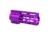 Guntec USA 5 AIR-LOK Series M-LOK Compression Free Floating Handguard w/ Monolithic Top Rail, Anodized Purple, GT-5ALC-PURPLE