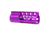 Guntec USA 5 Ultra Lightweight Thin M-LOK Free Floating Handguard w/ Monolithic Top Rail, Anodized Purple, GT-5MLK-PURPLE