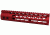 GUNTEC USA 9in Ultra Lightweight Thin Key Mod Free Floating Handguard with Monolithic Top Rail, Red GT-9JK-RED