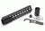 GUNTEC USA 9in Ultra Slimline Octagonal 5 Sided Key Mod Free Floating Handguard w/Monolithic Top Rail,Black GT-9JKO