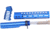 Guntec USA AR-15 10in Pistol Brace Build Kit With Milspec Buffer Tube, Anodized Blue, ULTRA-BBK10-BLUE