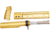 Guntec USA AR-15 10in Pistol Brace Build Kit With Milspec Buffer Tube, Anodized Gold, ULTRA-BBK10-GOLD